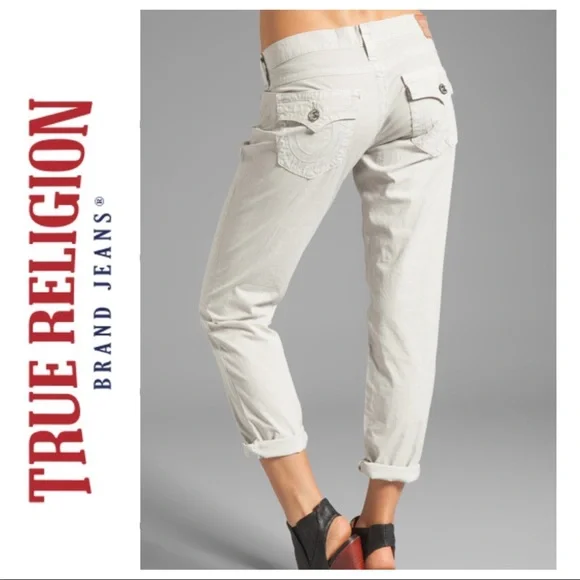 True Religion White Cropped Pants - Picture 2 of 16